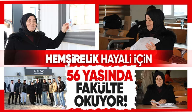 Üç çocuk annesi hemşirelik hayalini gerçeğe dönüştürüyor