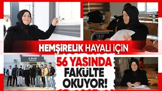 Üç çocuk annesi hemşirelik hayalini gerçeğe dönüştürüyor