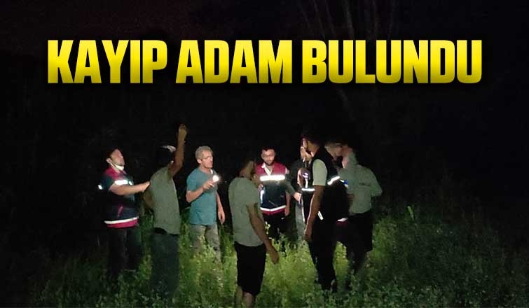 Kayıp adam bulundu