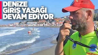 Üç ilçede denize girişler bugünde yasak