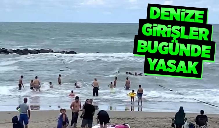 Üç ilçede denize girişler yasak