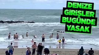 Üç ilçede denize girişler yasak