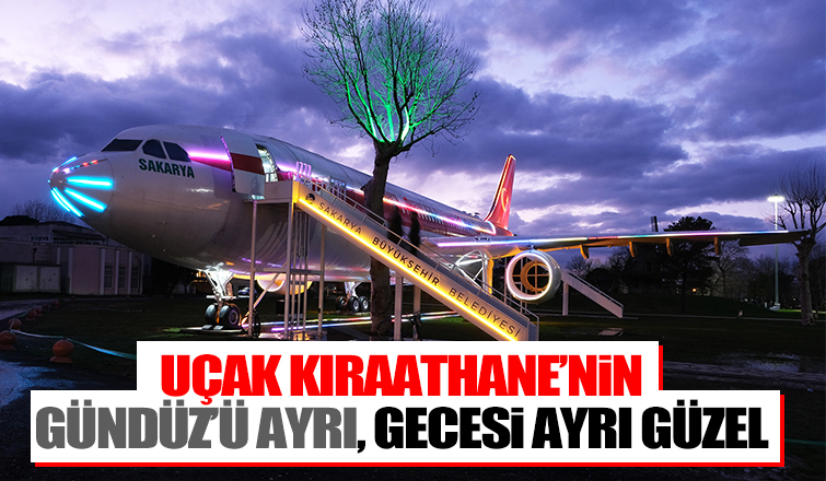 Uçak Kıraathane aydınlatma ile ayrı bir güzelliğe kavuştu