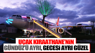 Uçak Kıraathane aydınlatma ile ayrı bir güzelliğe kavuştu