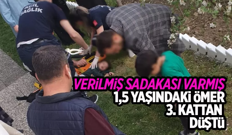 Üçüncü kattan düştü