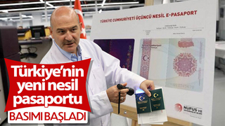 Üçüncü nesil yerli ve milli pasaportun basımı başladı
