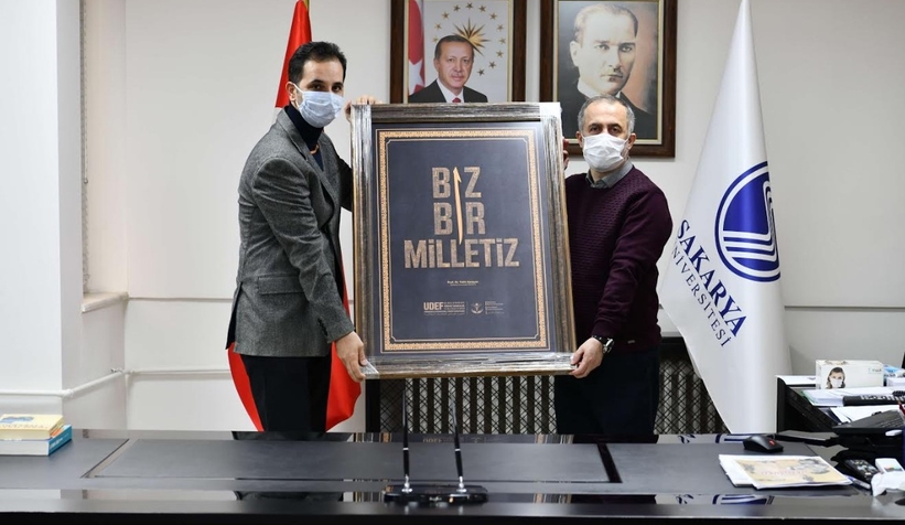 UDEF'ten Rektör Savaşan'a teşekkür ziyareti