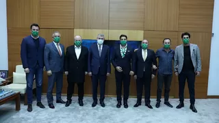 Uğur Akkuş Ekrem Yüce'yi ziyaret etti