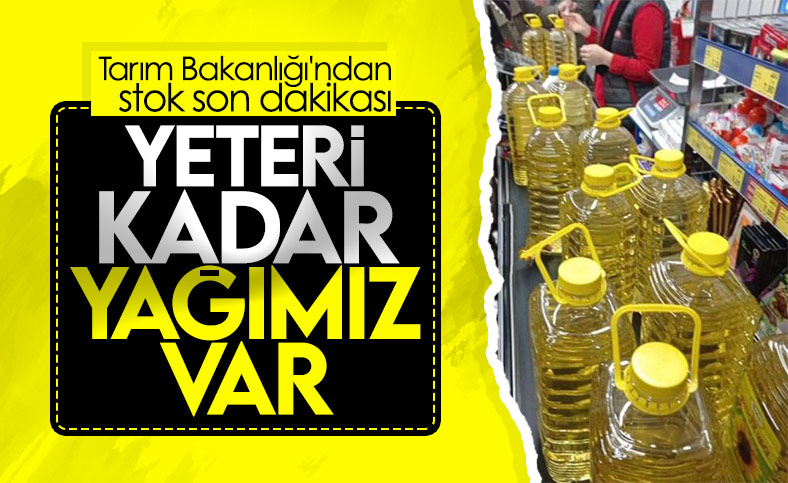 Ülkemizin yeterli ayçiçeği yağı stoku bulunmaktadır