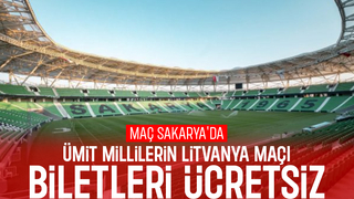 Ümit Millî Takımın Litvanya maçının biletleri ücretsiz