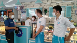 Üniformayı giydi, denetimlere katıldı!