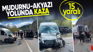 Üniversite öğrencilerini taşıyan araç kazaya karıştı: 15 yaralı