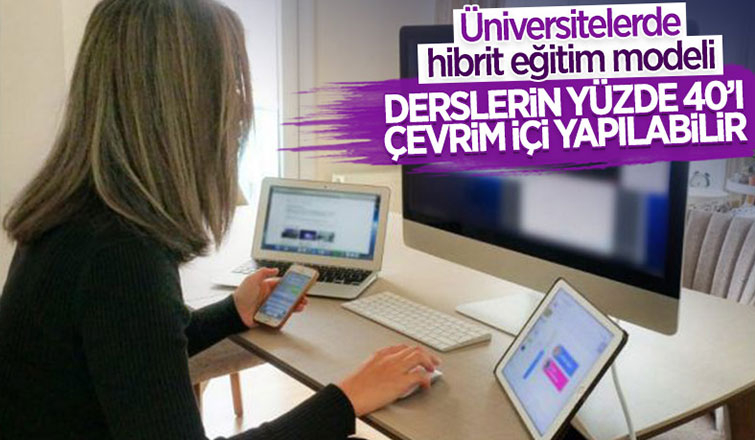 Üniversitelerde hibrit eğitime geçilecek
