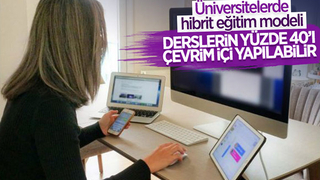 Üniversitelerde hibrit eğitime geçilecek