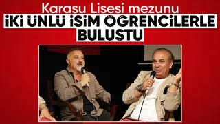 Ünlü isimler Karasu Lisesi'nde öğrencilerle bir araya geldi