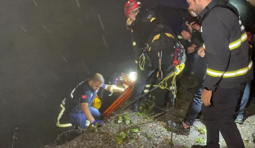 UTV gezisi faciayla bitiyordu: 30 metrelik uçuruma düştüler