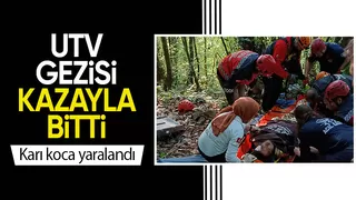 UTV ile kaza yaptılar 2 yaralı