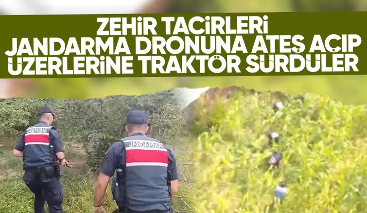 Uyuşturucu baskınında jandarma dronuna ateş açıldı
