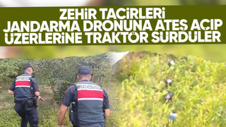Uyuşturucu baskınında jandarma dronuna ateş açıldı