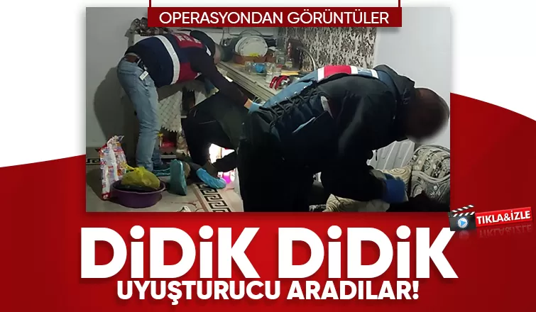 Uyuşturucu operasyonu kamerada