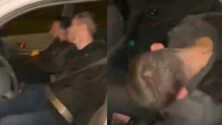 uyuşturucunun etkisinde kaza yaptılar; Görüntüler dehşete düşürdü