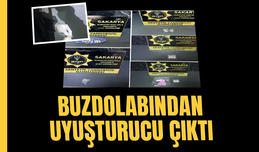 Uyuşturucuyu buzdolabına saklamışlar
