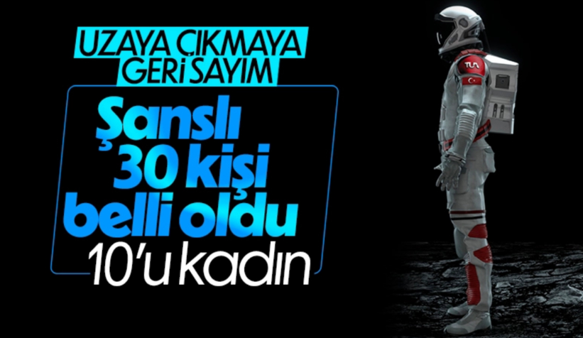 Uzaya gidecek Türk için 30 aday belirlendi