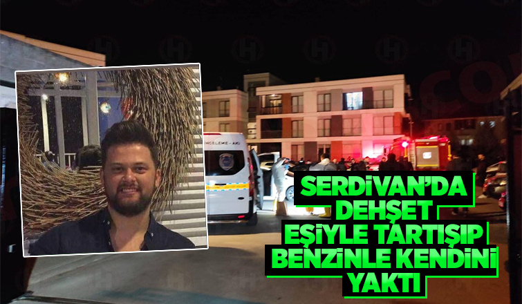 Üzerine benzin döküp kendini yaktı