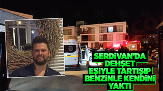 Üzerine benzin döküp kendini yaktı