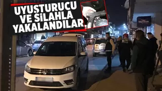 Üzerlerinden uyuşturucu ve silah çıktı