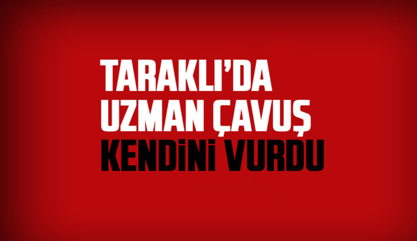 Uzman çavuş kendini vurdu