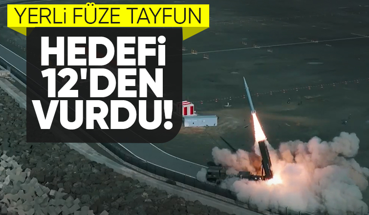 Uzun menzilli yerli füze hedefi vurdu