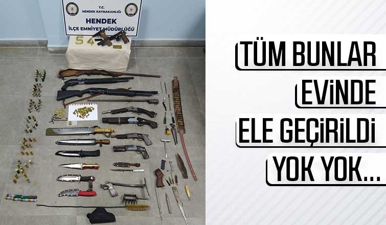 Uzun süredir takipteydi evinden cephanelik çıktı