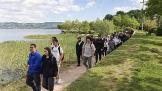 Uzunkum sahilini keşfettiler