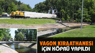 Vagon Kıraathaneye ulaşım için Çark Deresi’ne köprü kuruldu