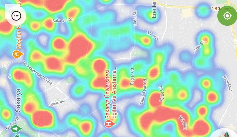 Vakaların arttığı Sakarya'da korona haritasında son durum