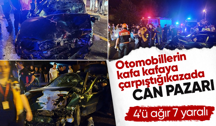 Vakıf'ta feci kaza 7 yaralı