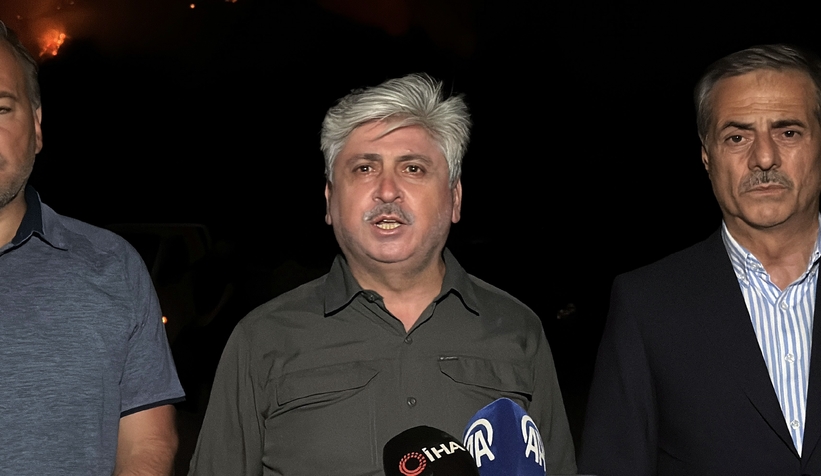 Vali Doğan açıkladı; Yangın o mahalleye ilerliyor