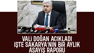 Vali Doğan Sakarya'nın asayiş raporunu açıkladı