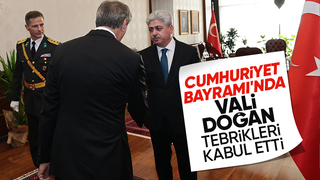 Vali Doğan tebrikleri kabul etti