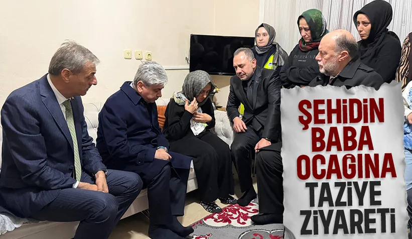 Vali Doğan ve Başkan Alemdar'dan şehidin ailesine taziye ziyareti