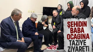 Vali Doğan ve Başkan Alemdar'dan şehidin ailesine taziye ziyareti
