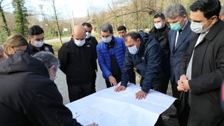 Vali Kaldırım, 5 Milyon TL'lik proje sahasını inceledi