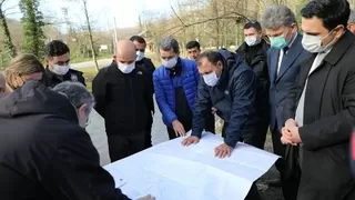 Vali Kaldırım, 5 Milyon TL'lik proje sahasını inceledi