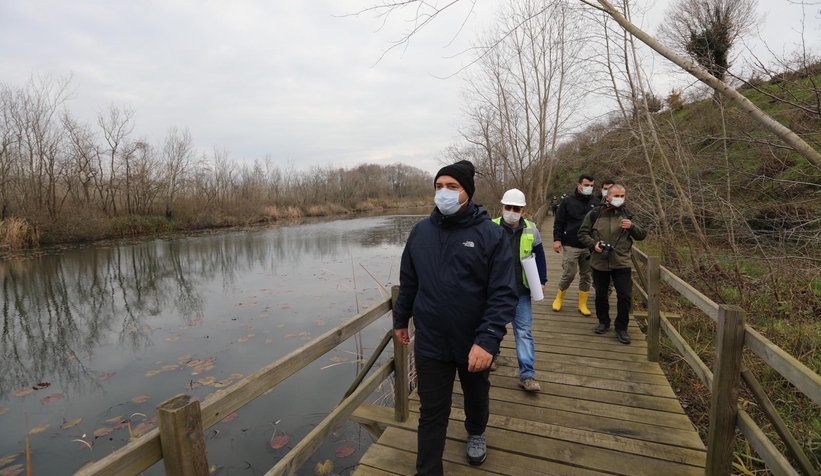 Vali Kaldırım Acarlar Longozdaki çalışmaları inceledi