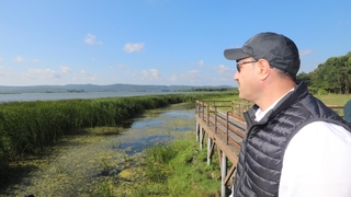 Vali kaldırım Büyük Akgöl'ü inceledi