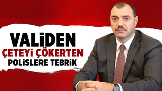Vali Kaldırım çeteyi çökerten polisleri tebrik etti