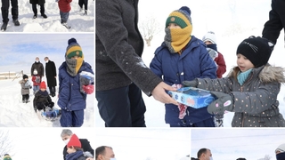 Vali Kaldırım, çocuklarla kartopu oynadı