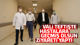 Vali kaldırım'dan yeni hastaneye ziyaret