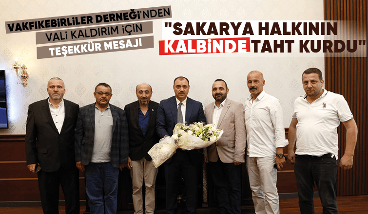 Vali kaldırım için teşekkür mesajı